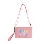 輕便透氣網格洗漱包 創(chuàng)意  夏日風情杜邦紙多功能滑屏包