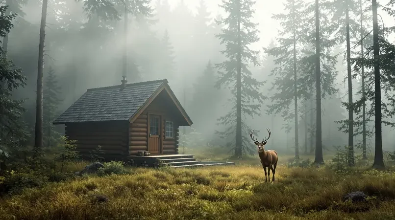 木屋与鹿封面